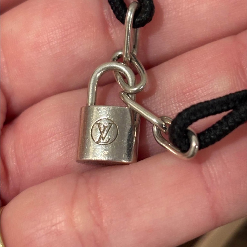 Louis Vuitton LV Louis Vuitton 925 Sterling Silver Padlock Adjustable Bracelet - Picture 4 of 8